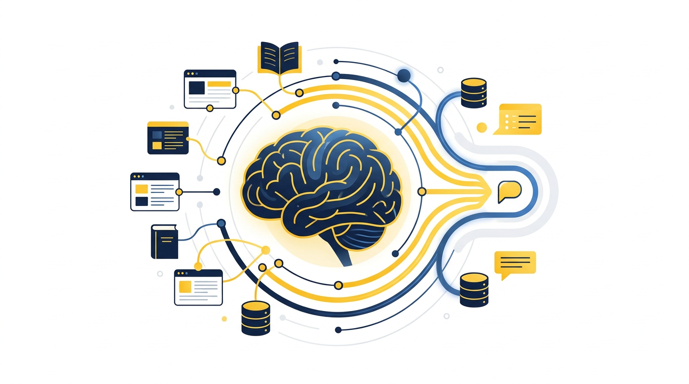 AI-zoekmachine die informatie uit verschillende betrouwbare webbronnen samenvoegt